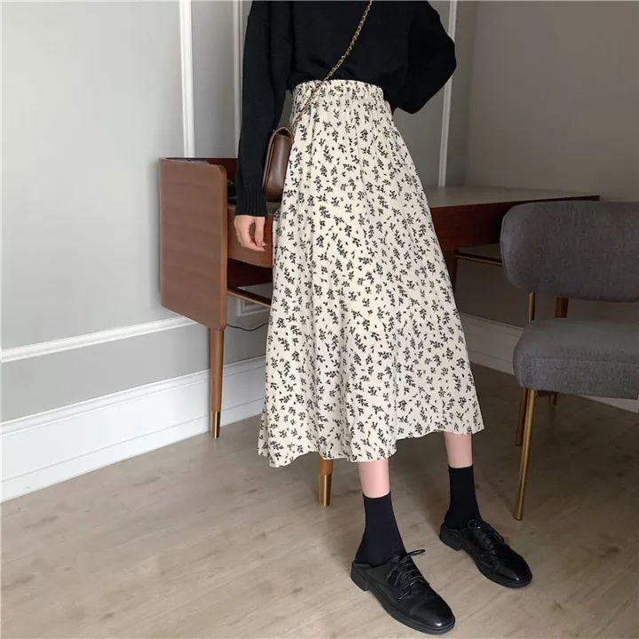 Skirts%20Women%20Design%20High%20Waist%20Summer%20Loose%20Trendy%20Elegant%20Artistic%20BF%20A-Line%20All-match%20Print%20Lovely%20Ins%20Casual%20Tender%20Aesthetic%20-%20Image%203