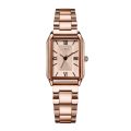 Classic Simple Square Watch Women's Instagram Style Niche Fashion Light Luxury High-end Korean Style All-match Steel Band Women's Watch. 