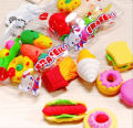 Cute Different Shapes Of Fruits Vegetables Cuisine Shape Rubber Eraser Student Learning Stationery For Child. 