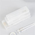 White Pencil Box Lightweight Frosted Office Supplies Stationery Case  Transparent Pencil Bag for School Office Students Stationery Storage Desk Organization. 