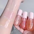 Rong lipstick colored, crystal jelly, lip oil, moisturizing, plumping lip gloss, coat, cute makeup, bright serum, fruit lip balm, makeup.