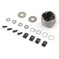 Differential Gear Shells Kit Fit for 1/8 HPI Racing Savage XL FLUX Rovan TORLAND Brushless Truck Parts.
