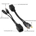 POE Converter Power Cord RJ-45 Network Interface Adapter Cable DC 12v Usb Power Splitter Internet Connection Cable For Ip Camera Demoo.
