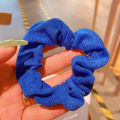 10191 with new suede color large intestine hair ring female hair string rubber band hair rope. 