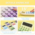 Desktop Mechanical Calculator, Cute Big Buttons Calculators,Blue. 