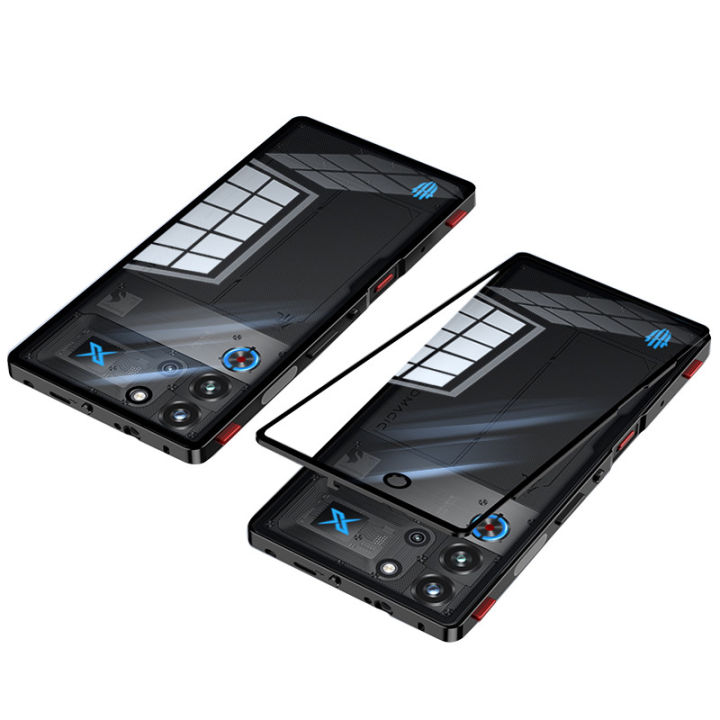 Metal Frame Case for REDMAGIC 10 Pro / 10 Pro+ with Clear Tempered Glass Back Cover Camera Protection