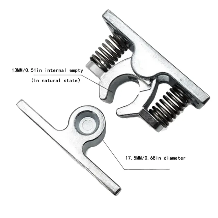 QUANBU%204Pcs%20Spring%20Loaded%20Door%20Easy%20Lock%20Stop%20Catch%20Release%20Clamp%20Double%20Roller%20Catch%20(Mp-4)%20-%20Image%204
