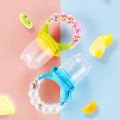 Fruit Feeder Pacifier-Baby Teething Toy Teether (with Extra 3 Nipples) -Color as per stock. 