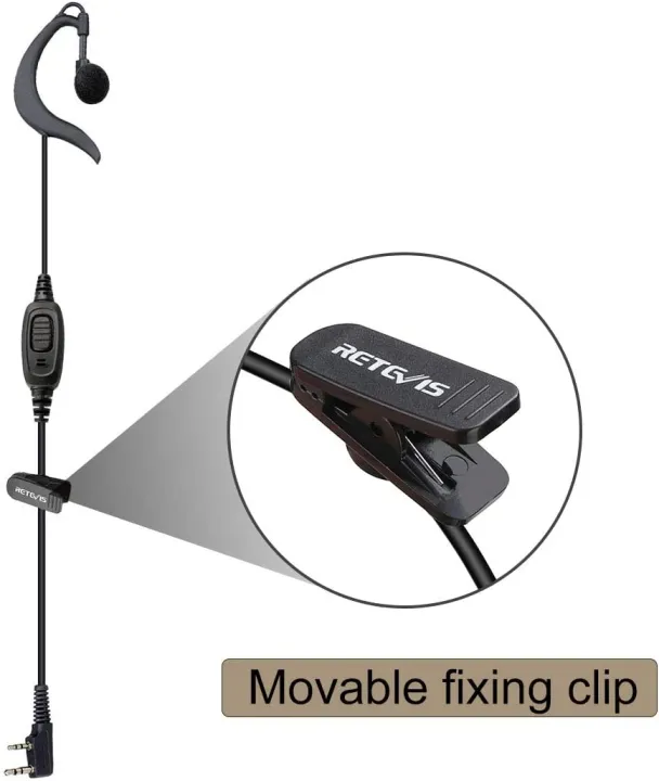Retevis%20RT-5R%202%20Way%20Radio%20Earpiece%20with%20Mic,%20G%20Shape%20Ear%20Hook%20Headset%20for%20Retevis%20RT22%20H-777%20UV-5R%20Arcshell%20AR-5%20%20(1%20Pack)%20-%20Image%203