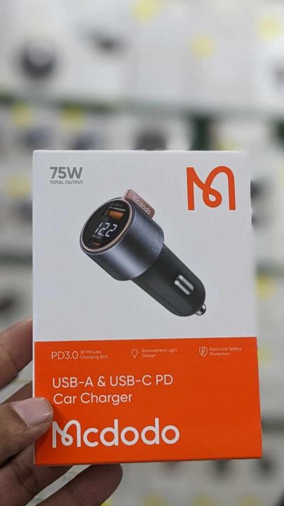 Mcdodo CC-369 75W USB-A & USB-C PD Car Charger