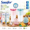 Sonifer SF-8130 Multi-function Custom Portable Mixer Usb Type-C Blender Cup Ice Portable Mini Cup Juicer for Travel Home Use.