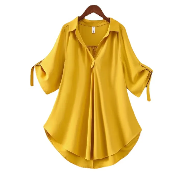 Ladies%20Fashion%20Long%20Sleeves%20Ruffles%20Casual%20Ladies%20tops%20shirts%20Elegant%20silk%20Blouse%20for%20Women%20-%20Blouse%20-%20Image%202
