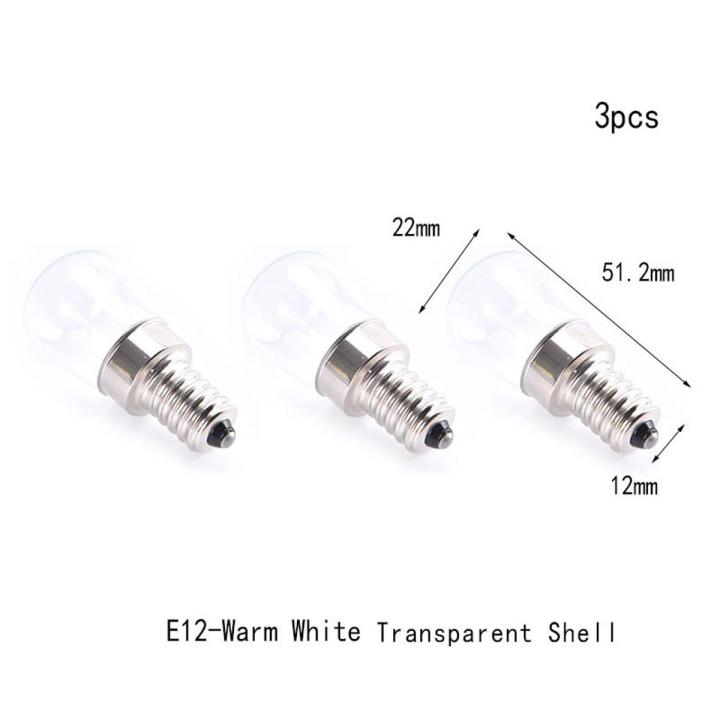 3pcs/lot 2W E14 E12 LED Fridge Light Bulb Refrigerator Corn bulb AC220V LED Lam