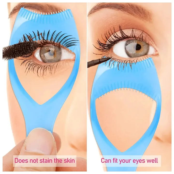 1/3Pcs%203%20In%201%20Mascara%20Shield%20Applicator%20Guard%20Eyelash%20Guide%20Aid%20Lash%20Assist%20Comb%20Eyelash%20Cosmetic%20Tool%20for%20Women%20Girls%20Makeup%20-%20Image%202