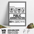Funny Public Administration Parody Wall Decor Wall Canvas For Wall Decoration Wall Art - WB235 - Sticker Buster - Minimalistic Sophistication.