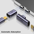 Type-c  Magnetic  Adapter Usb 4.0 C Male To Type-c Female Converter Cable Magnetic Elbow 40gb Connector. 