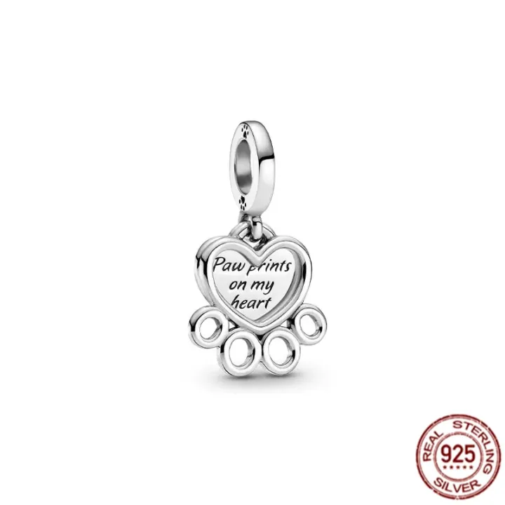 Pet%20Paw%20Print%20Bone%20Dangle%20Charm%20Authentic%20925%20Sterling%20Silver%20Bead%20Fit%20Original%20Pandora%20Bracelet%20Necklace%20Jewelry%20For%20Women%20-%20Image%207