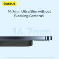 Baseus Magsafe 10000mAh Magnetic Wireless Fast Charge Power Bank for iPhone 15/14/13/12 Series, Black.