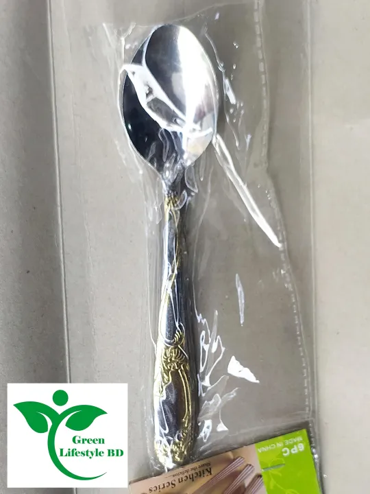 12-Piece%20Elegant%20Stainless%20Steel%206Tea%20&%206Fork%20Spoon%20Set%20for%20Kitchen%20&%20Dining,%20Multicolor%20Pattern%20-%20Image%206