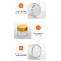 Empty Small Jars Refillable Clear Round Glass Cosmetic Trial Sample Container with Inner Liner Lotion Cream Solid Perfume Bottle.