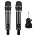 Dual Rechargeable Wireless Microphone Karaoke System ARCHEER Professional UHF Handheld Dynamic Microphone Set with Bluetooth Receiver. 