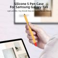 Silicone Pencil Case For Samsung S Pen Tab S7 FE S8 Plus S9 Ultra S6 Lite Stylus Touch Pen Cover Non-slip Protection Sleeve Case. 