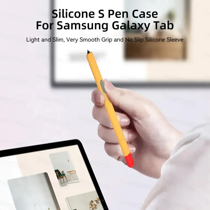 Silicone%20Pencil%20Case%20For%20Samsung%20S%20Pen%20Tab%20S7%20FE%20S8%20Plus%20S9%20Ultra%20S6%20Lite%20Stylus%20Touch%20Pen%20Cover%20Non-slip%20Protection%20Sleeve%20Case%20-%20Image%202