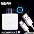 OPPO 65W SuperVOOC Power Adapter Type C Cable. 
