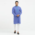 Masculine Premium embroidery Semi Fit Panjabi - Light Violet. 