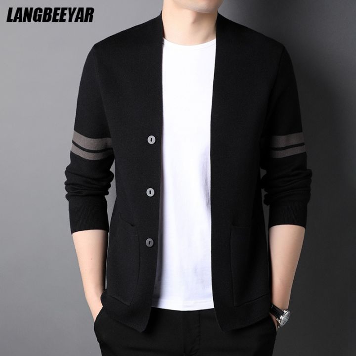 Top Grade New Brand Designer Luxury Fashion Knit Mens Cardigan