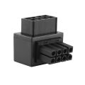 ATX 8Pin Female 90 Degree Angled to 8 Pin Male Power Adapter GPU Power Steering Connector ATX 8Pin Power Adapter for Graphics Video Card GPU.