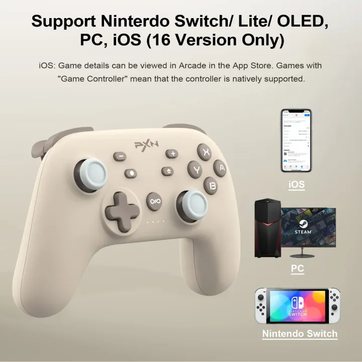 PXN%20P50%20Bluetooth%20Wireless%20Switch%20Pro%20Controller%20for%20Nintendo%20Switch%20Controle/iOS%2016/PC%20Gamepads%20for%20Steam%20Gaming%20Macro%20TURBO%20-%20Image%202