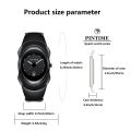 PINTIME /Pinshi Y2K Irregular Men's Quartz Watch Fashionable and Trendy Brand Advanced Instagram Design Watch. 