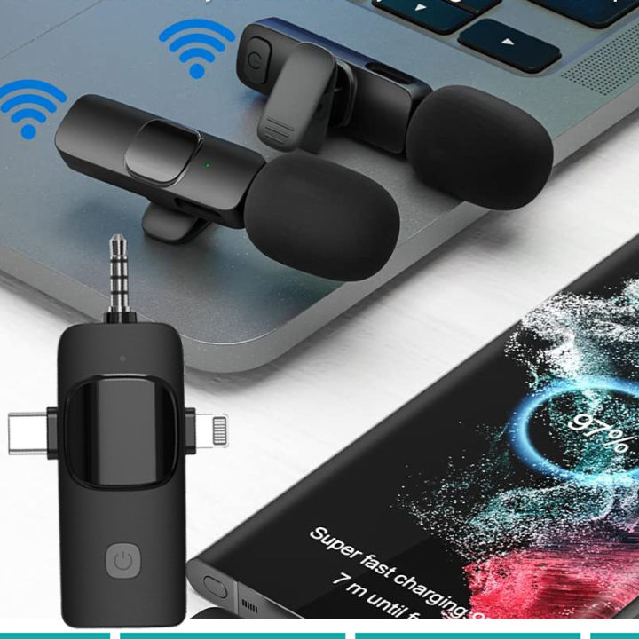 Cross-border%20new%20wireless%203-in-1%20lavalier%20microphone%20live%20broadcast%20short%20video%20noise%20reduction%20one%20to%20two%20smart%20microphone%20microphone%20-%20Image%203