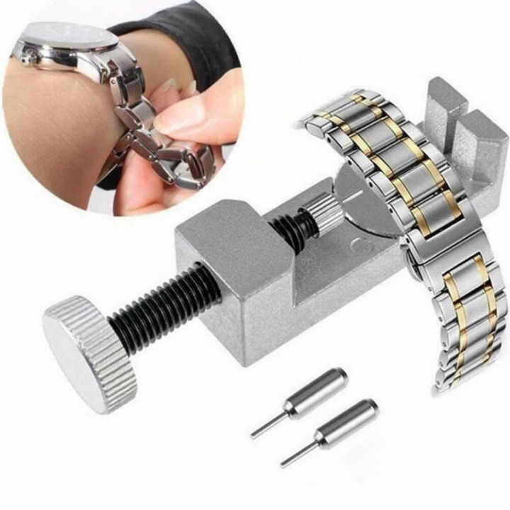 Watch%20Band%20Link%20Remover%20With%202%20Extra%20Punch%20Pins,%20For%20Watch%20Strap%20Adjustment%20And%20Watch%20Repair%20Watch%20Band%20Holder%20Block%20Strap%20Link%20Remover%20Adjuster%20Repair%20Tool%20Watchmaker%20PIN2%20Everyone%20will%20be%20able%20to%20use%20-%20Image%202