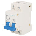 Low Voltage Air Switch, DIN Rail Mount Bistable Locking Clip 2P Miniature Circuit Breaker for Building Lighting System.