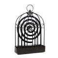 Birdcage Shape Iron Mosquito Coil Holder Stand Mosquito Repellent Incense Burner Holder Hanger For Indoor Home Living Room Bedroom Hotel-Black-1Pcs.