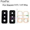 FoxFix Rear Back Camera Glass For Xiaomi 11T / 11T Pro Camera Lens Glass Cover With Frame Holder Replacement+Adhesive Tape. 