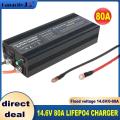 12v Battery Charge 60a 85A 14.6v Lifepo4 Charger 100A 40a Car Fast Charge Lithium Battery Charger 12.6V High Power Adapter.