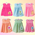 Baby Dress Summer Cotton Children Clothes Kids Clothing Princess Dress 0-1Y Baby Dress Girl 1-2Y Top Embroidered Princess Dress.