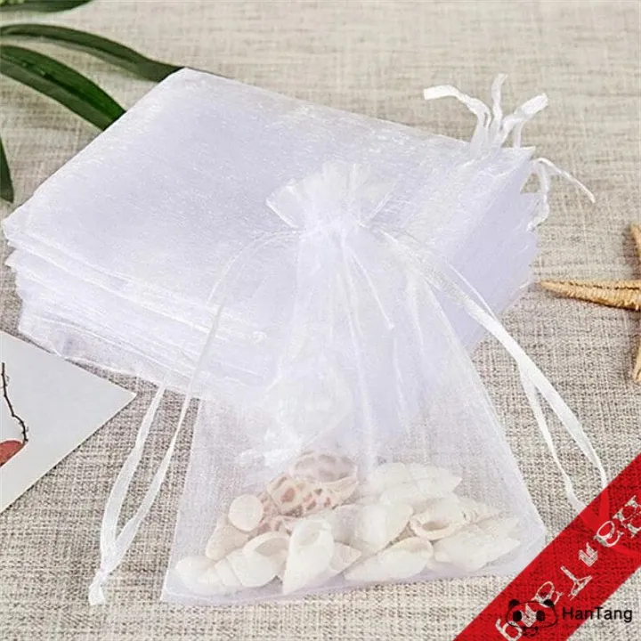 100Pcs%20Tulle%20Bag%20Drawstrings%20Pouches%207x9/9x12/10x15cm%20Jewelry%20Gift%20Display%20Packing%20Bags%20Wedding%20Gift%20Bag%20Sachet%20Organza%20Bag%205z%20-%20Image%204