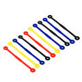 POWERTI 4pcs Tennis Racket Damper Silicone Tennis Bat Vibration Absorbing Shock Reducing Anti-slip Strips Tennis Damper.