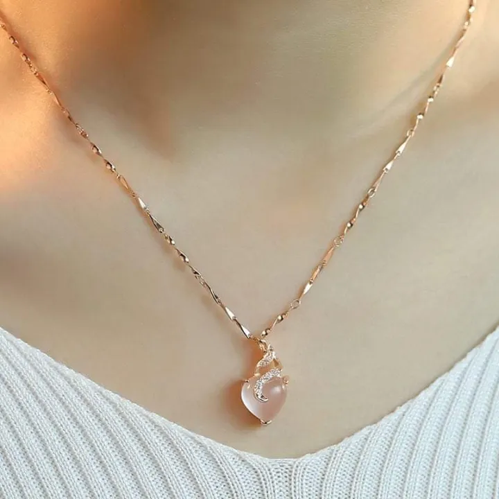 Stone%20Crystal%20Unique%20Design%20Necklace%20Woman%20Exquisite%20Wild%20Short%20Clavicle%20Chain%20Anniversary%20Gifts%20Jewelry%20Necklace%20for%20Women%20Fashion/%20Chain%20Necklace%20for%20Girls%20Jewelry%20-%20Image%204
