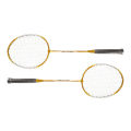 ব্যাডমিন্টন র‌্যাকেট 2 2 প্লেয়ারের ব্যাডমিন্টন র‌্যাকেট সেট খেলার মাঠের জন্য বাচ্চাদের প্রতিরোধ কমানো. 