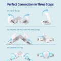 2 set LED Light Strip Connectors 4 Pin RGB LED Lights Connectors,Gapless Connectors,L Shape Connectors. 