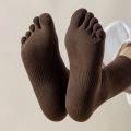 6 Pairs Men Socks with Separate Fingers Cotton Toe Socks Five Finger Running Yoga Sports Socks High Quality.