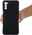 Motorola Moto G42, Slim Fit Silky And Soft Touch Finish Silicone Matte Finish TPU - Black (With Logo).