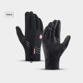 Ecocc【In stock】 Outdoor autumn and winter sports all refers to men's and women's fleece touch screen warm ski riding wind proof gloves Spot delivery.