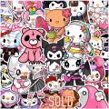 10/30/58pcs Dopamine Hello Kitty Pochacco Sanrio Stickers Kawaii Girls Sticker Decorative Scrapbooking Laptop Car Decal Toy Gift.