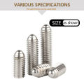 DIY Tool Stainless Steel 304 Bolt Set Screw M3 M4 M5 M6 M8 M10 Length 5mm-50mm Headless Hex Socket Head Grub Screw. 